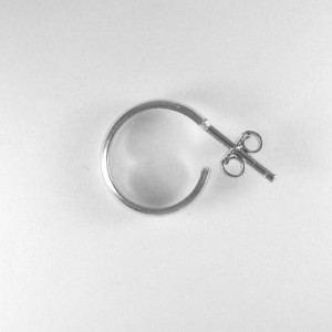 Conch Earring POST Pierced Cartilage Conch Hoop, Conch Earring Hoop, Conch Piercing Jewelry Sterling Silver Smooth Body Piercing E1SSSMPOST
