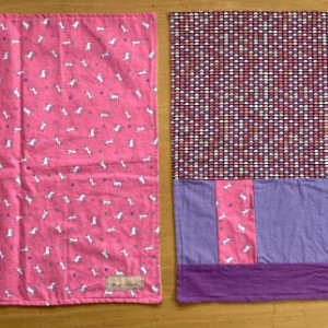 4 Setting Napkin Set - White, Pink, Purple
