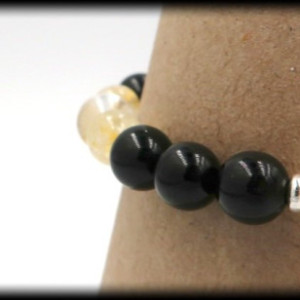 Citrine and Tourmaline Bracelet to Attract Wealth and Inspiration