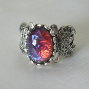 Dragons Breath Fire Opal Ring