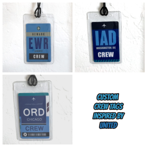 Personalized City Code Bag Tag Inspired by the colors of   United