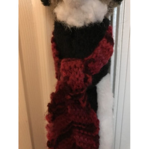 Monkey pal with handknit scarf