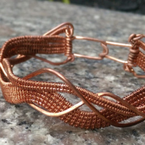 Woven Braided Copper Bracelet