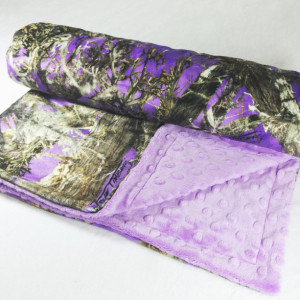 Baby Blanket - Purple True Timber - Purple Camo Blanket - Purple Camo Blanket - Camouflage Minky Baby Blanket - Camo Baby Blanket - Blanket