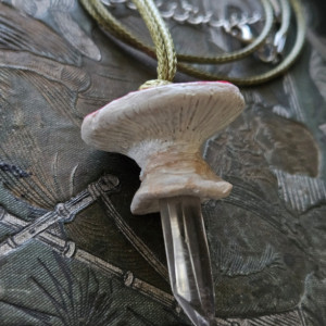 Fairytale Mushroom Pendant Necklace