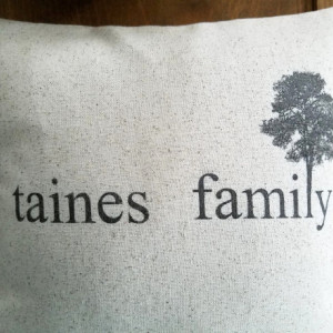 Family Tree Personalized Pillow cover