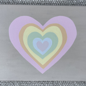 Pastel Rainbow Heart