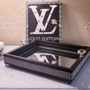 Glam vanity trays