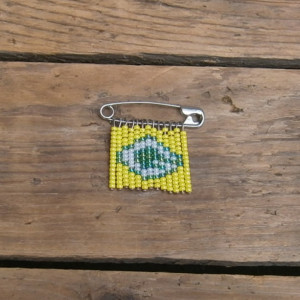 Green Bay Packer beaded pin