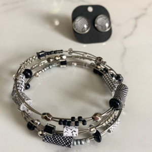 Envelope Bracelet + Earring Set