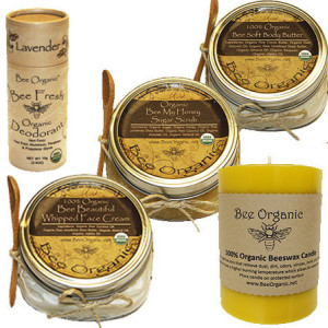 Bee Organic 1 of Everything Quick Shopper 1 of Everything Quick Shopper! Body Butter, Face Cream, Sugar Scrub, Deodorant and a Pillar Candle