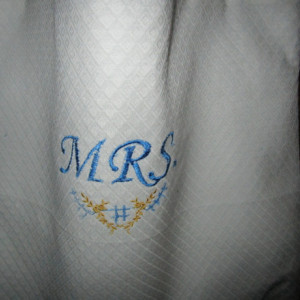 MRS Bridal Embroidered Tote Bag