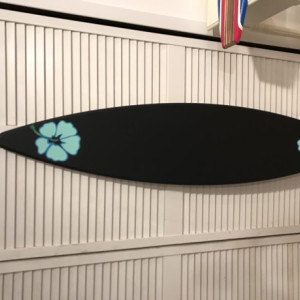 Chalkboard surfboard personalized for free