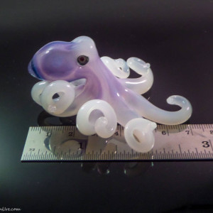 The Samurai Kracken Collectible Wearable  Boro Glass Octopus Necklace / Sculpture Made to Order