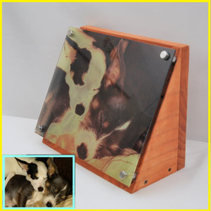 Custom Lighted Music Box from Your Photo, Printed on Glass with Wood Box, Choose Between 3 Different Songs