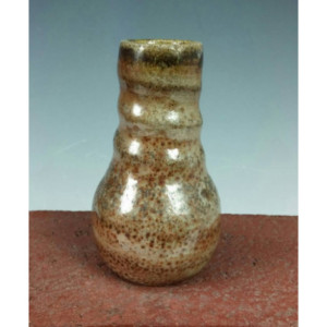 SALE - Second - Wood Fired Bottle - Pottery Vase with Local Clay