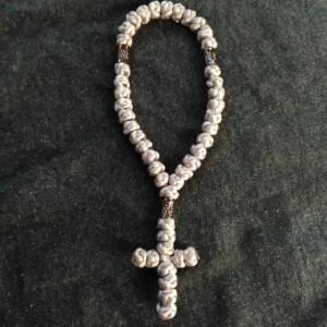 komboskini/orthodox prayer rope 33 knot- silver