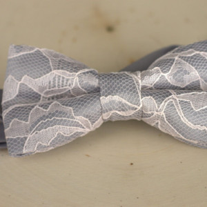 Gray Blush Mens Bow Tie - Grey Bow Tie - Grey Mens Bow Tie - Blush Bow Tie - Gray Bow Tie - Pink Bow Tie - Wedding Bow Tie - Bridal Bow Tie