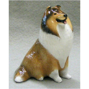 Hevener Collectible Collie Dog Figurine