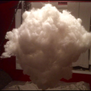 Magical,whimsical hanging cloud light 