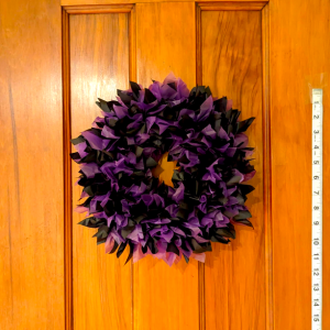 Black and Purple Petal Wreath