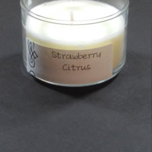 Strawberry Citrus 4oz Scented Candle by Sweet Amenity Fragrances