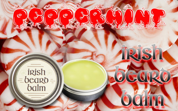 Irish beard balm Peppermint 2 ounce tin