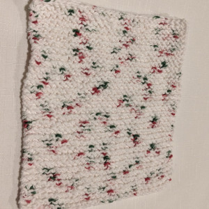 Dishcloth in Variegated HollyJolly
