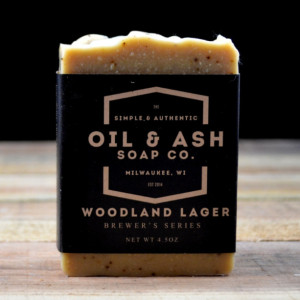 2 Pack-Woodland Lager Beer Soap, All Natural Soap, Essential Oil Soap, Cold Process Soap, Exfoliant Soap, Handmade Soap, Coffee Soap