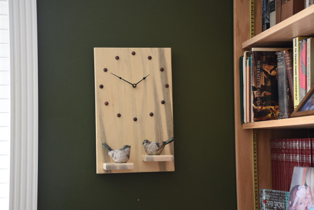 Wall Clock with shelves