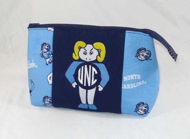 UNC Tarheels Ramses Cosmetic Bag ,UNC Carolina Blue, Carolina Tarheels, 2017 National Championship, Men's Toiletries, Gift, Kids Toy bag