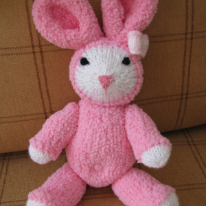 Bunny - knitted - Pink - So soft