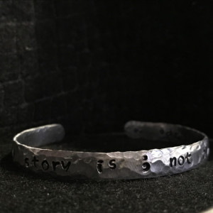 "My Story" semicolon cuff