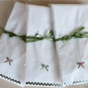 Guest paper towel (12 towels) - Little flowers - Flower - Spring -Disposable Towel - Spring Towels - White Towel - Guest Towel
