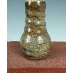 SALE - Second - Wood Fired Bottle - Pottery Vase with Local Clay