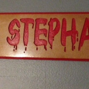 Personalized MDF  Name Sign Custom Routed and Painted 6" x 24"