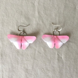 Pink & Purple Origami Butterfly Earrings-Butterfly Jewelry-Birthday Gift-Butterfly Lover-Mother's Day Gift-Stocking Stuffers-Gifts for her