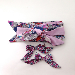 Liberty of London bows, Liberties London, little girl bows, bows for little girls, fabric bows, baby girl bows, ponytail bow, schoolgirl bow