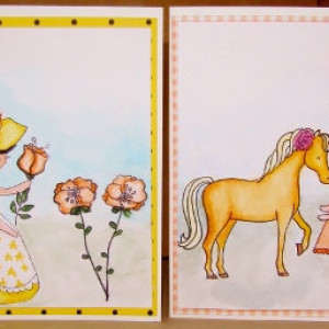 Little Primrose Watercolor Greeting Card Set