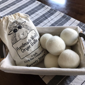 Handmade wool dryer balls set of 6 