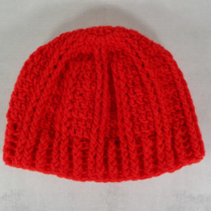 Bright red beanie -  winter beanie hat - beanie hat - gift under 25 - Christmas gift - holiday gifts - stocking stuffer - gift for friends