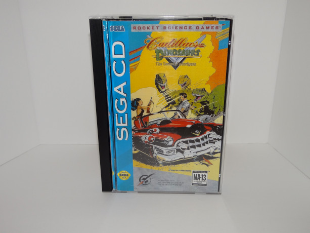 Sega CD Cadillacs and Dinosaurs: The Second Cataclysm custom printed manual, case & case insert