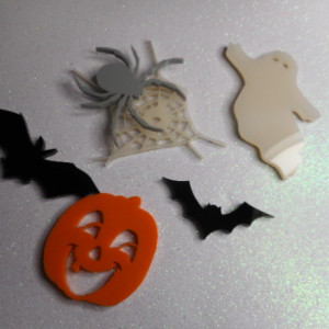 pumpkin charms,ghost charms,Halloween charms,laser cut charms 