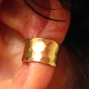 10 Karat Gold Ear Cuff with Heart