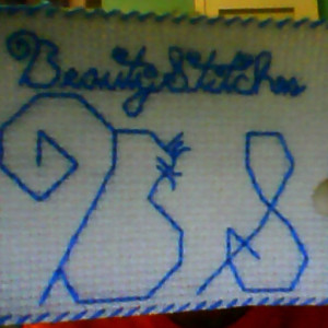 BeautyStitches Coaster Designs: Initials