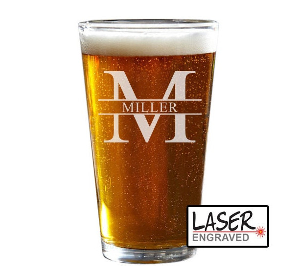 Custom Pint Glass, Personalized Beer Glass, Groomsmen Gift, Engraved Pint Glass, Beer Glasses, Personalized Pint Glass, Beer Gift