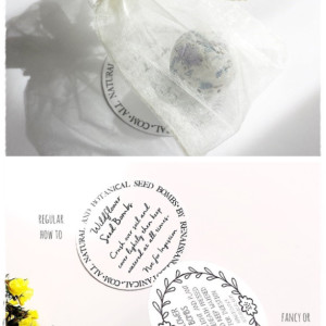 Seed Bomb Wedding Favors 50 Organza Bag favors Garden Reception Party Gift