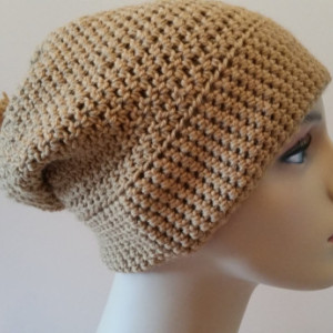 Slouchy Beanie Hat Handmade Crochet