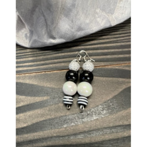 Black & white earrings 