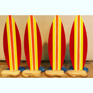 Surfboard surf board party table numbers decor wedding birthday special occassion